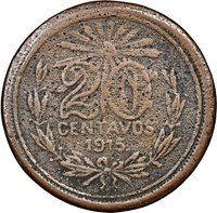 20 Centavos reverse