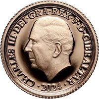 ¼ Sovereign obverse