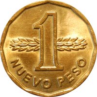 1 New Peso reverse