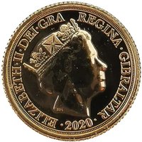 ¼ Sovereign obverse