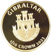 ⅒ Crown obverse