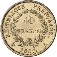 40 Francs reverse