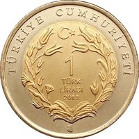 1 Lira obverse