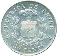 20 Centavos reverse
