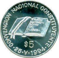 5 Pesos reverse