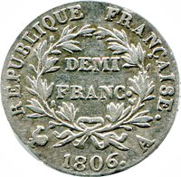 ½ Franc reverse