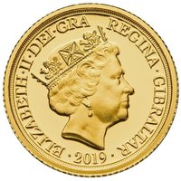 ¼ Sovereign obverse