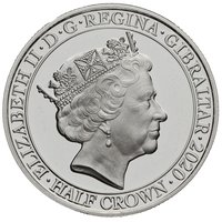 ½ Crown obverse