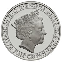 ½ Crown obverse