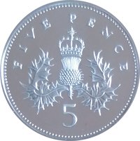 5 Pence reverse