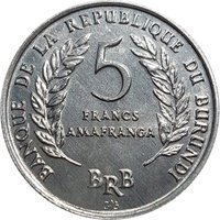 5 Francs reverse