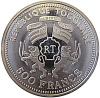500 Francs CFA obverse