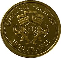 1500 Francs CFA obverse