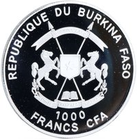 1000 Francs CFA obverse