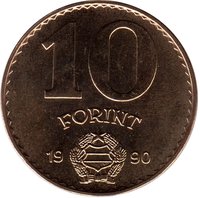 10 Forint reverse