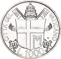 1000 Lire reverse