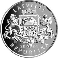 1 Lats obverse