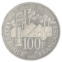 100 Francs reverse