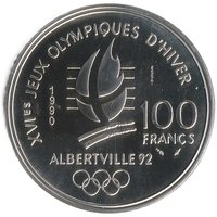 100 Francs reverse