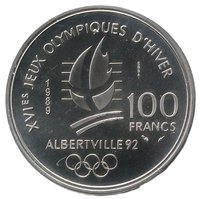 100 Francs reverse