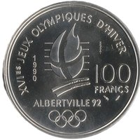 100 Francs reverse