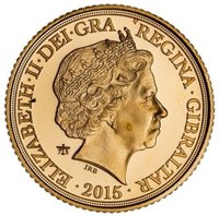 ½ Sovereign obverse