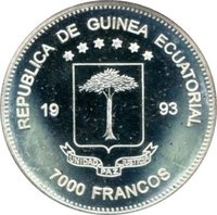 7000 Francos CFA obverse