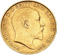 ½ Sovereign obverse