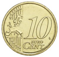 10 Euro Cents reverse