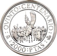 2000 Pesetas reverse