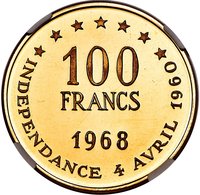 100 Francs reverse