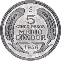 5 Pesos reverse