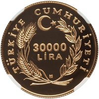 30000 Lira obverse