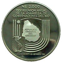 2000 Nuevos Pesos reverse