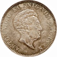 4⁄3 Saxon thaler obverse