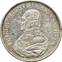 4⁄3 Saxon thaler obverse