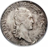 ⅙ Saxon Thaler obverse