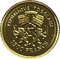 1500 Francs CFA obverse