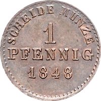 1 Pfennig reverse
