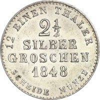 2½ Silbergroschens reverse
