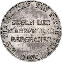 1 Vereinsthaler reverse
