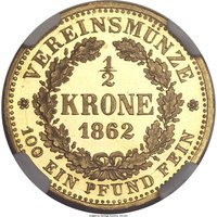 ½ Krone reverse