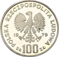 100 Zlotys obverse