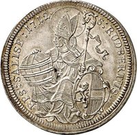 ½ Thaler - ½ Guldiner reverse