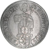 ¼ Thaler - ¼ Guldiner obverse