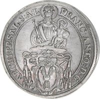 ¼ Thaler - ¼ Guldiner reverse