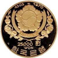 25000 Won obverse