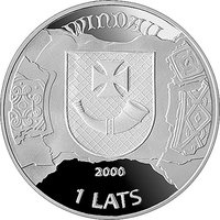1 Lats obverse