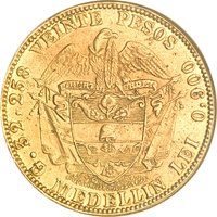 20 Pesos reverse