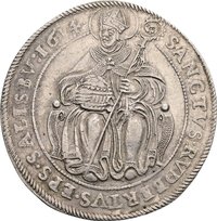 ½ Thaler - ½ Guldiner reverse